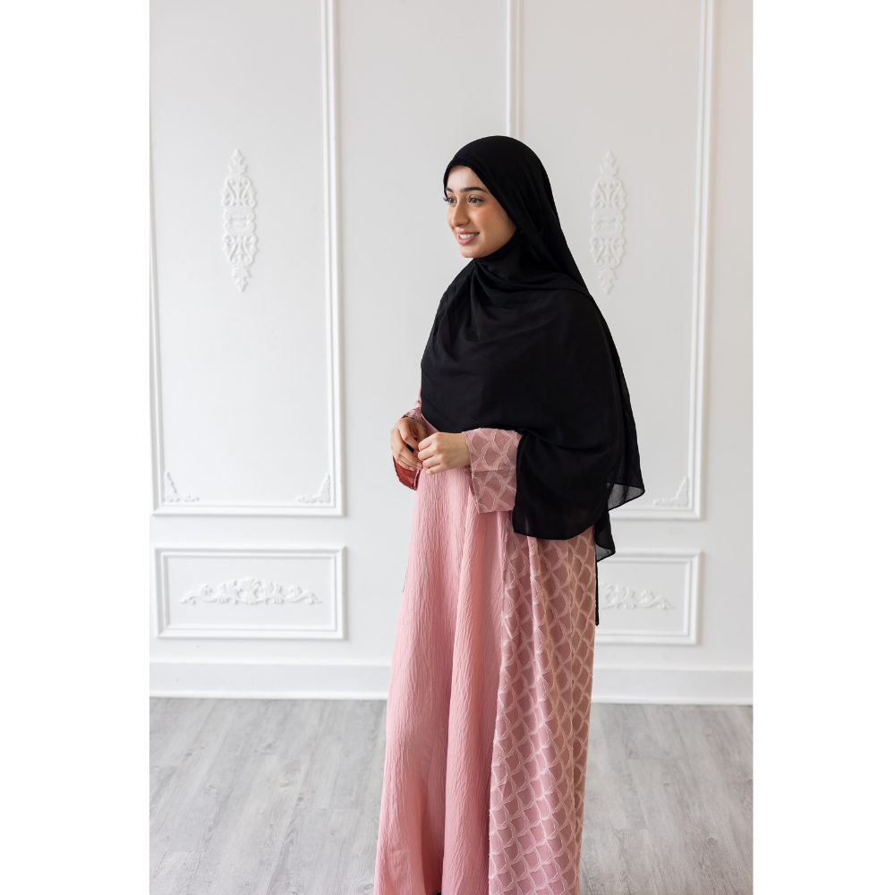 2 Layers Plain Chiffon Abaya Cardigan Dress for Muslim Women Fashion for  Ramadan Eid Outfits -  Canada