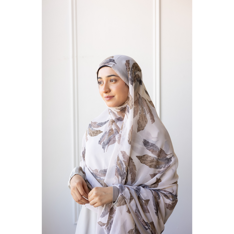 Printed Chiffon Hijab - Destination