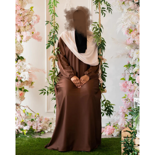 Hafsa Abaya (Coffee Brown)