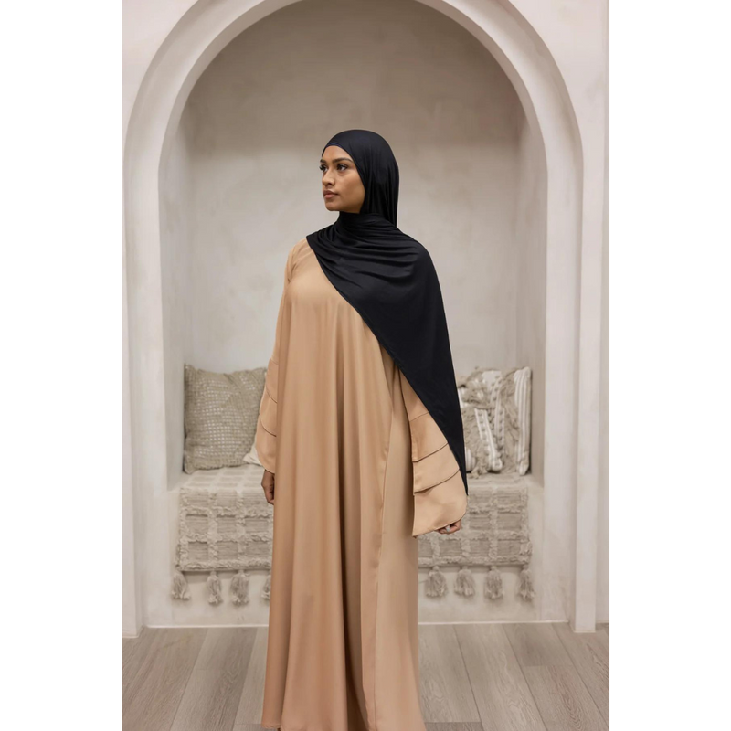 Sale Safiya Tulip Sleeve Abaya - Butterscotch