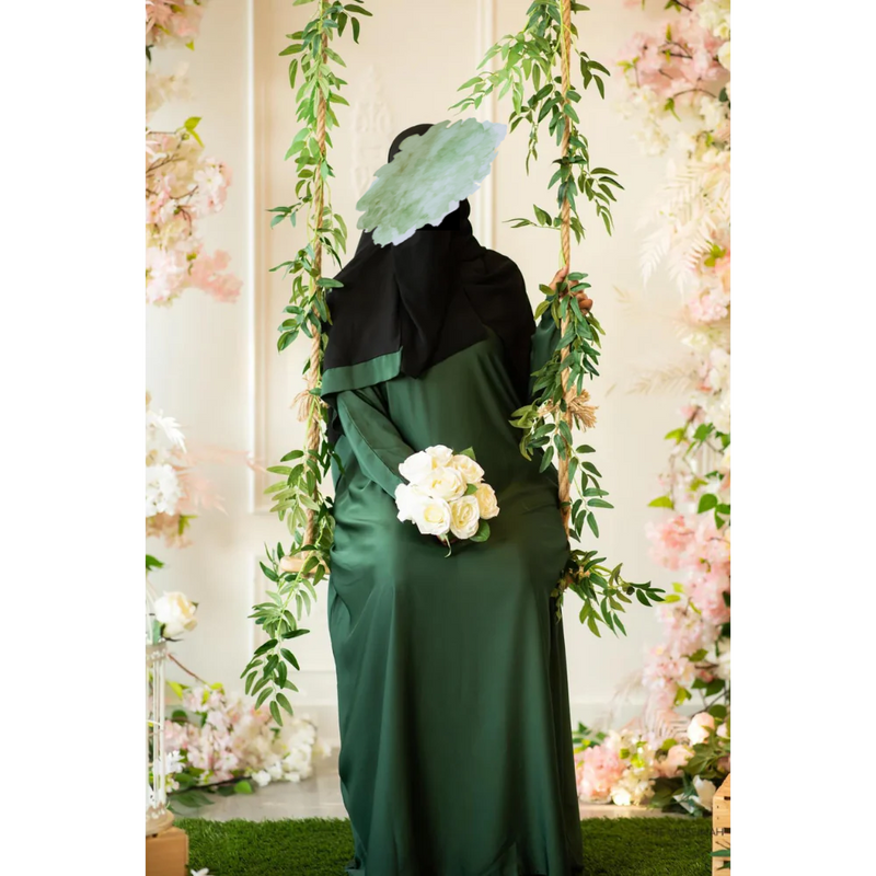 Hafsa Abaya (Emerald Green)