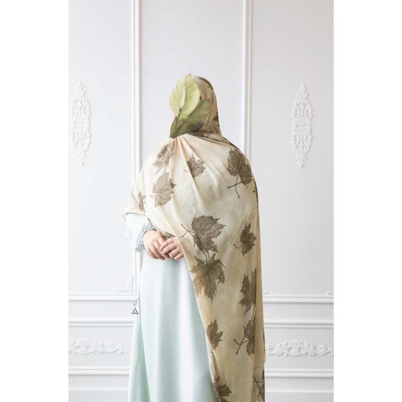 Printed Chiffon Hijab - Thyme