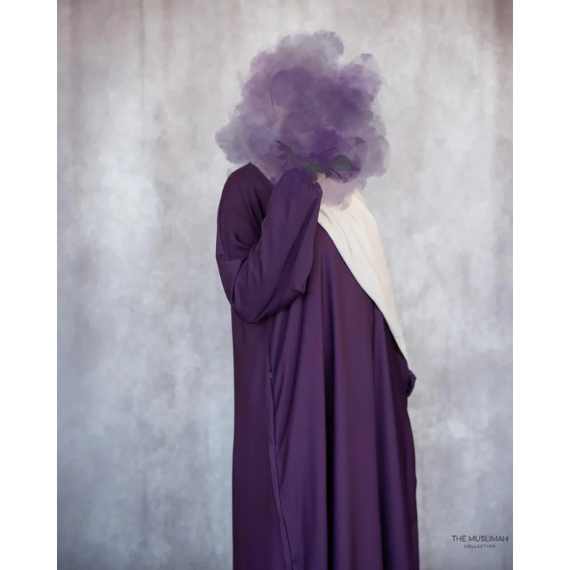 Hafsa Abaya (Eggplant)