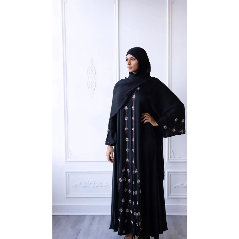 Daisy Glam Abaya - Black