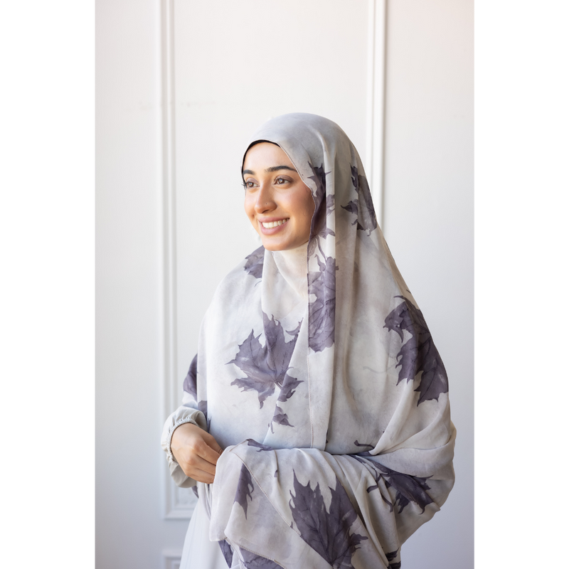 Printed Chiffon Hijab - Moonflower