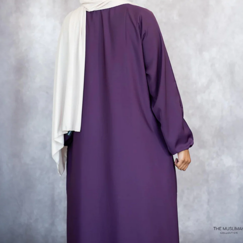 Hafsa Abaya (Eggplant)