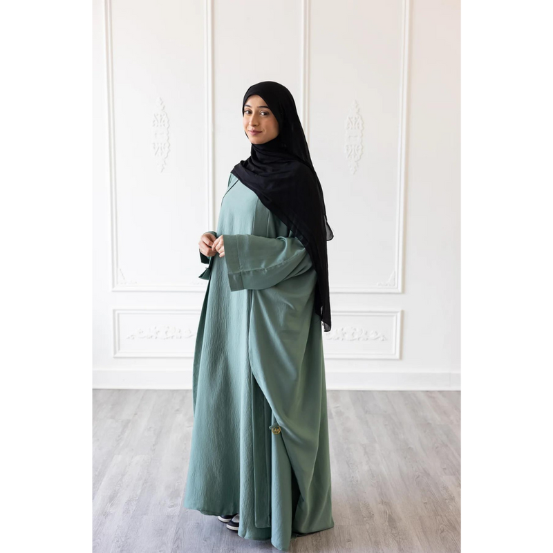 Slip Dress and Loose Fit Abaya (Surf Crest)