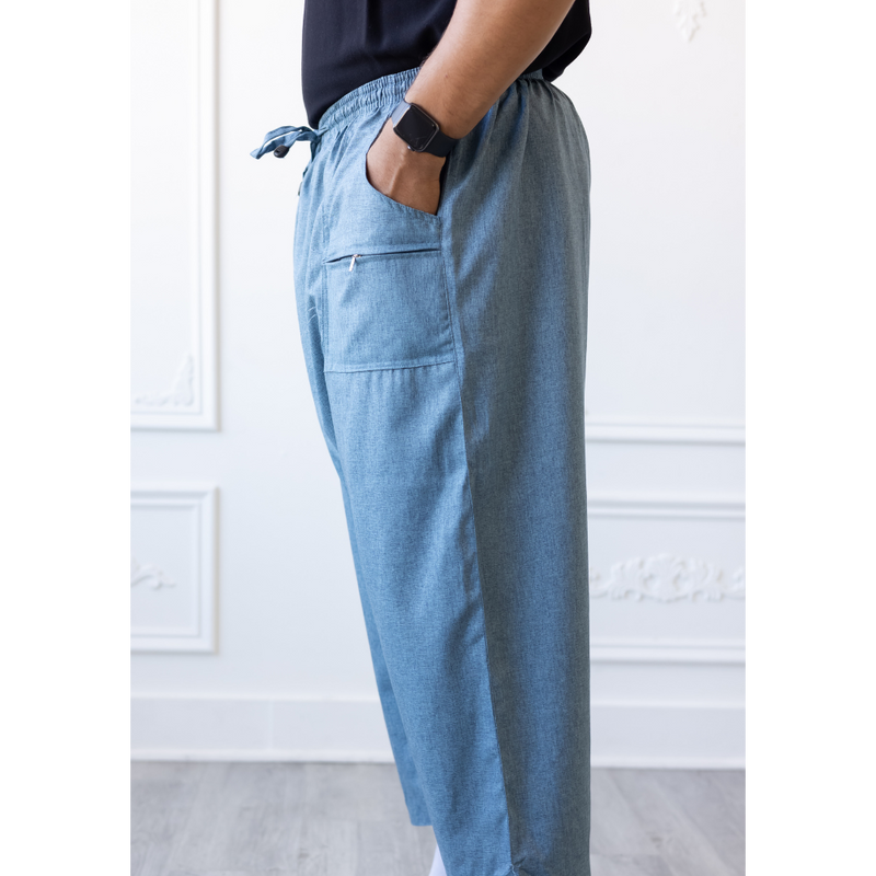 Sunnah Thobe Pants (Steel Blue)