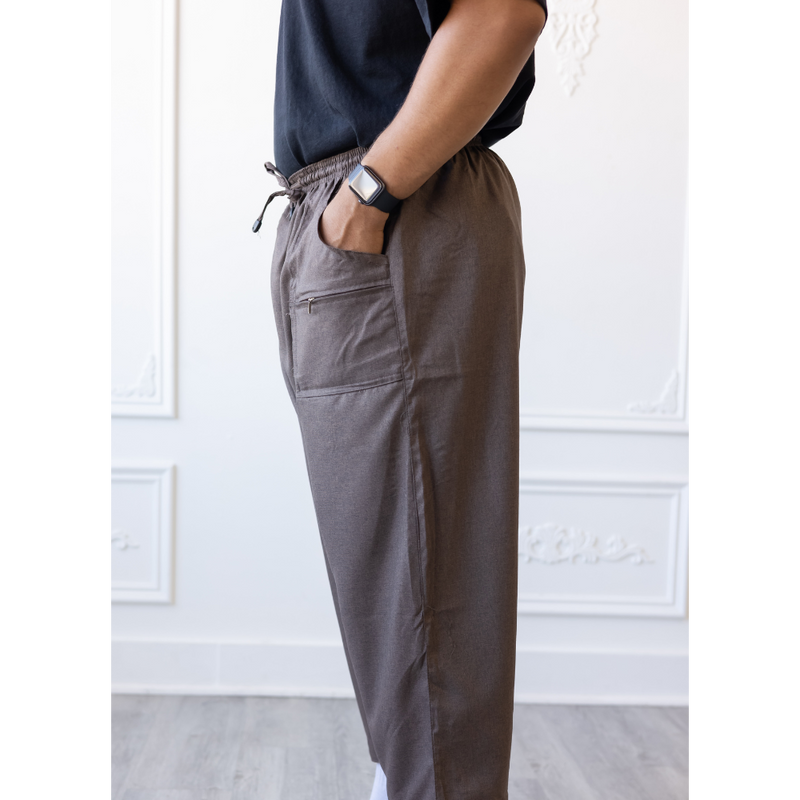 Sunnah Thobe Pants (Stone Gray)