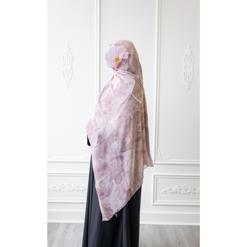 Printed Chiffon Hijab - Blossom