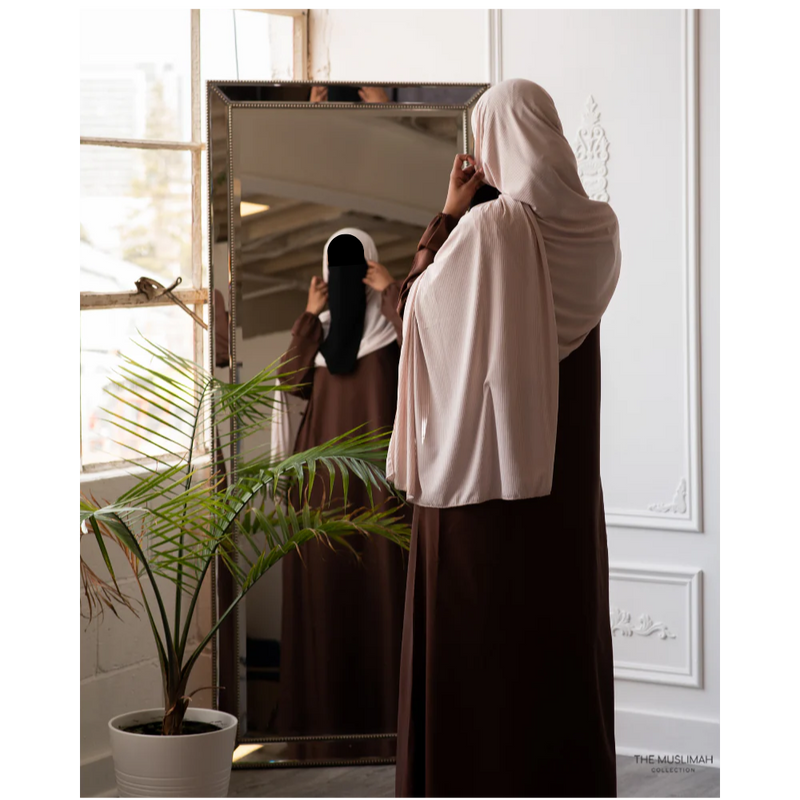 Hafsa Abaya (Coffee Brown)