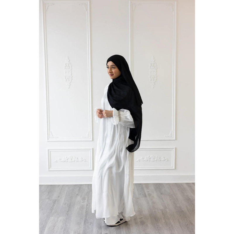 Sprinkle Sprinkle Glam Abaya - Crystal White