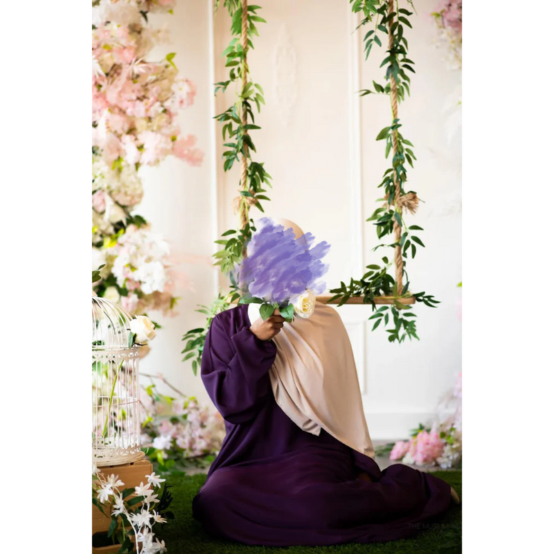 Hafsa Abaya (Eggplant)