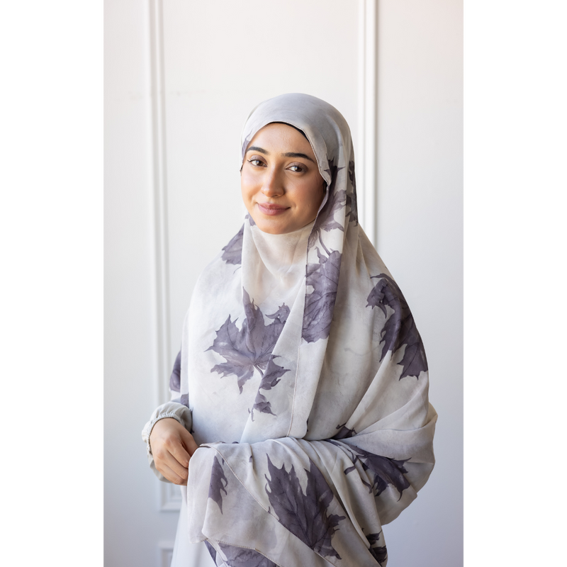 Printed Chiffon Hijab - Moonflower