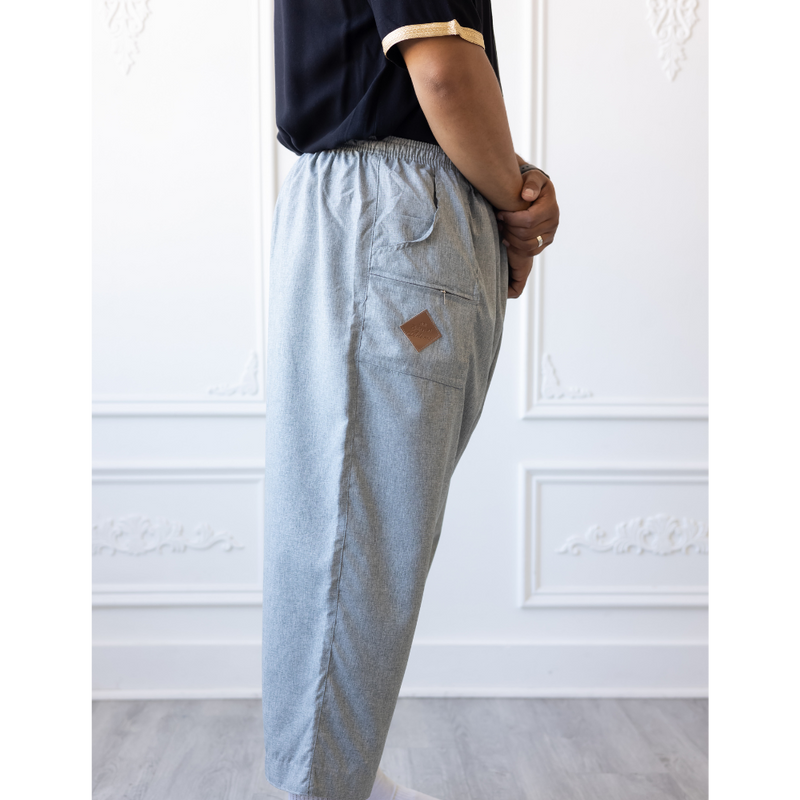 Sunnah Thobe Pants (Fossil Gray)