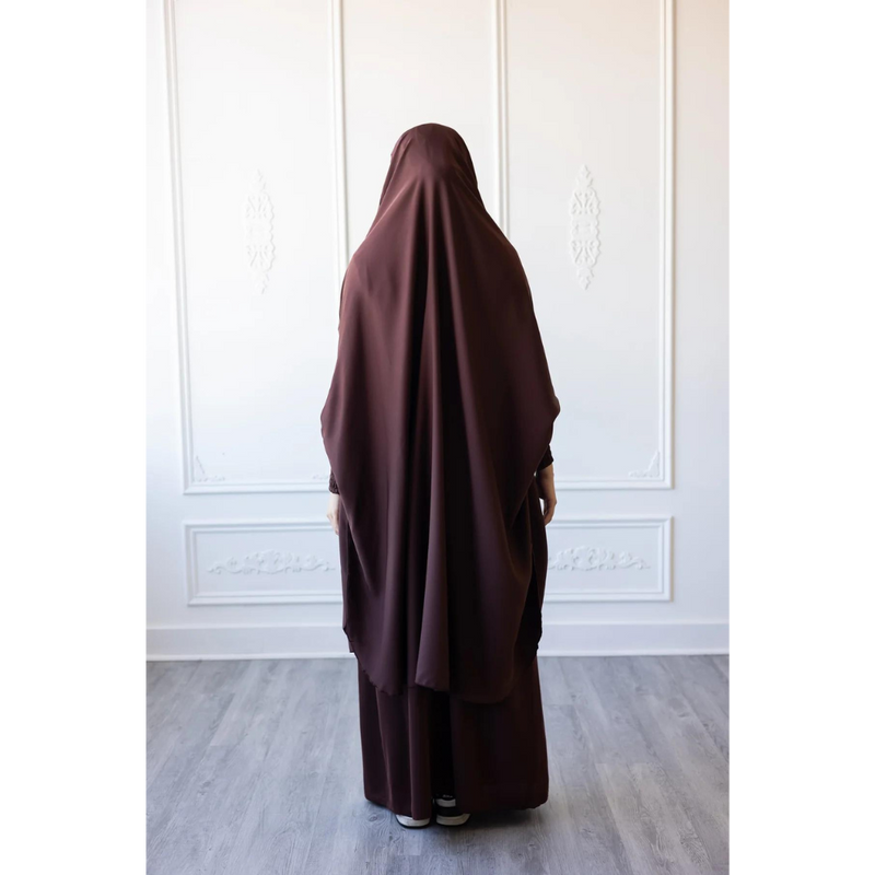 Aisha Two Piece Jilbaab (Coffee)