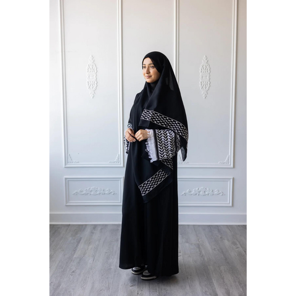 Palestinian Keffiyeh Patterned Abaya