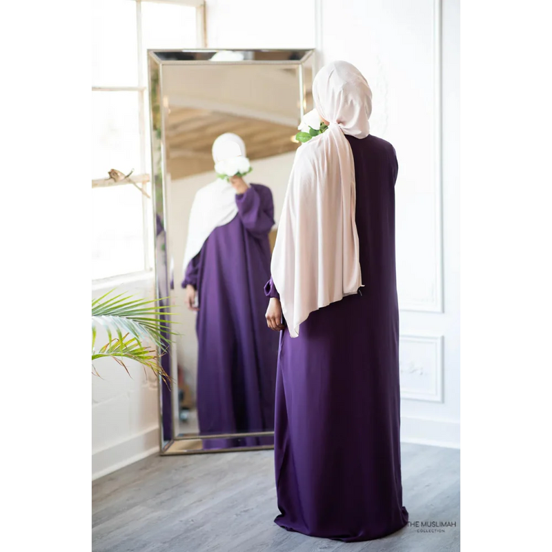 Hafsa Abaya (Eggplant)