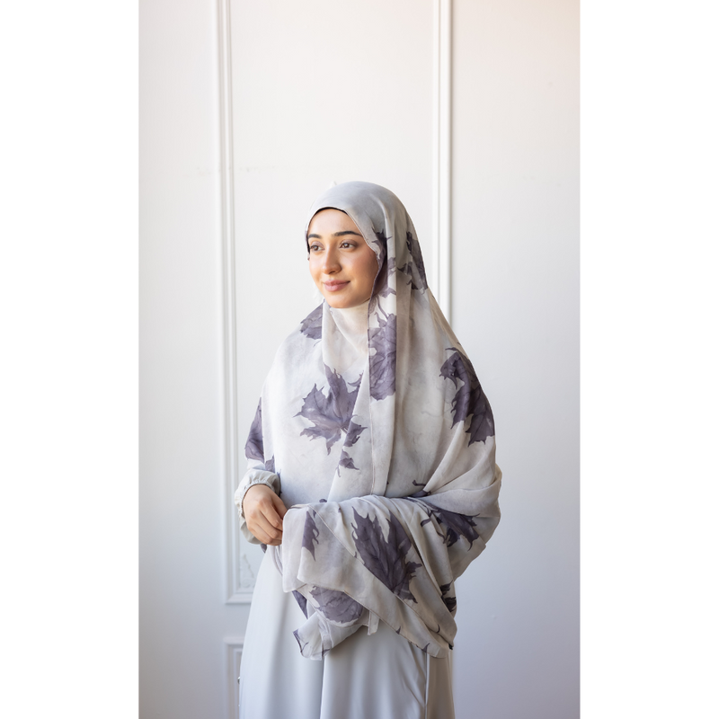 Printed Chiffon Hijab - Moonflower