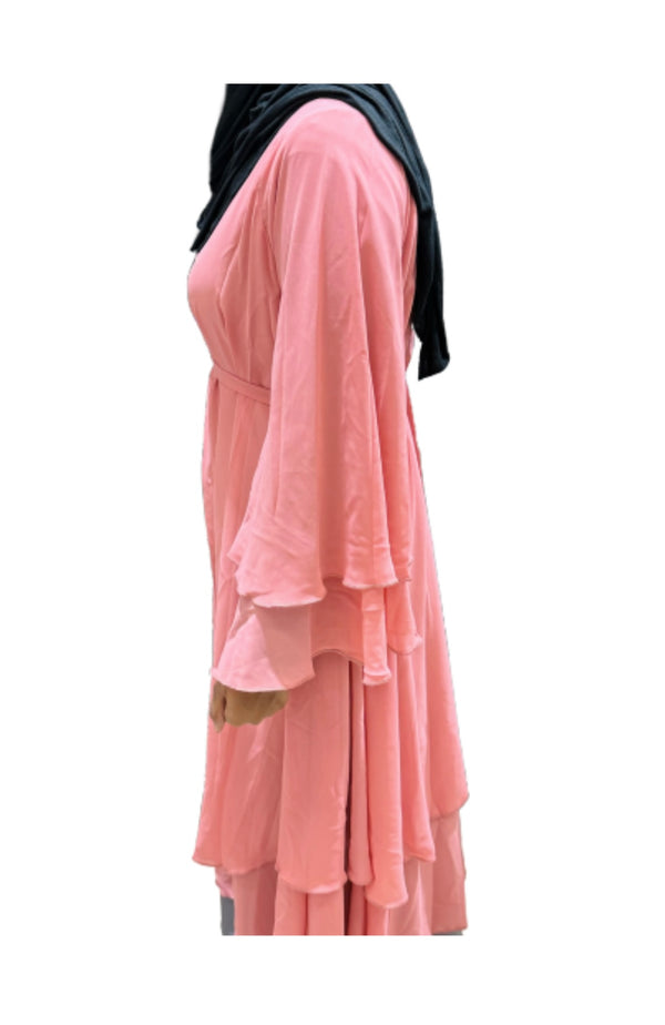 Sample Sale Open Abaya Coral Size 50