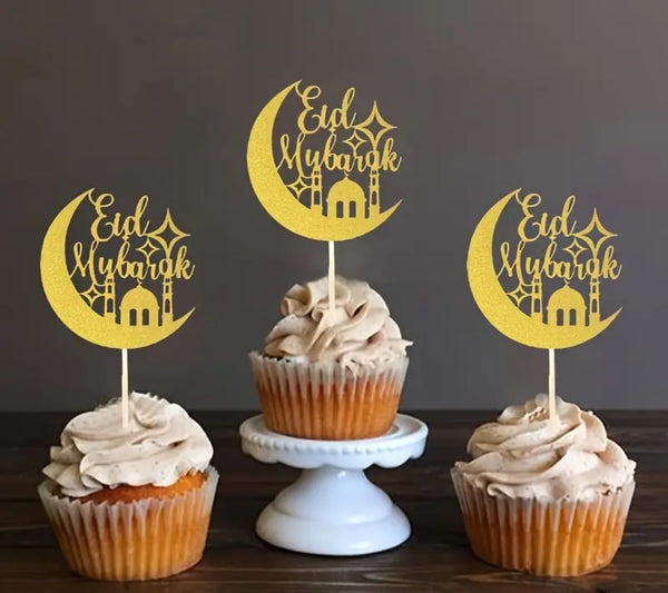 Eid Mubarak Cupcake Toppers