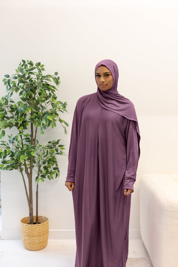 Women's Salah Prayer Garment Purple Meadow