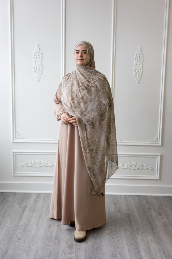 Butter Khadija Abaya - Cappuccino (A90)