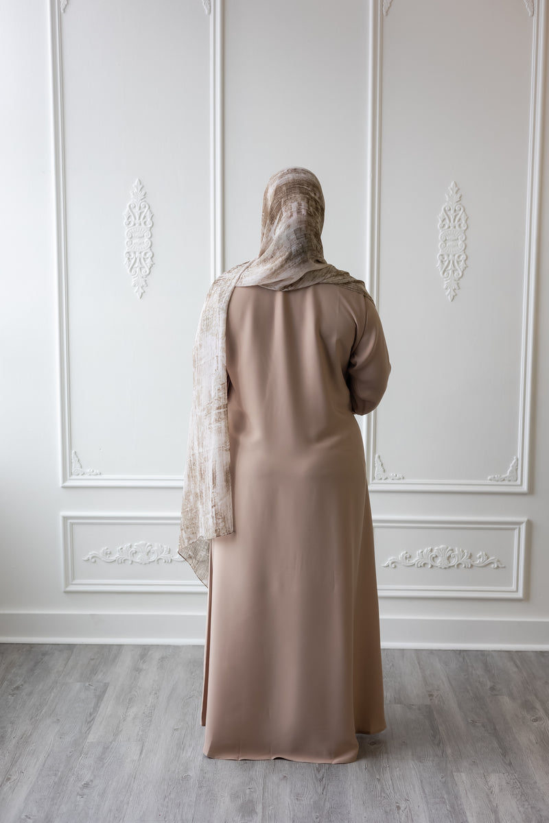 Butter Khadija Abaya - Cappuccino