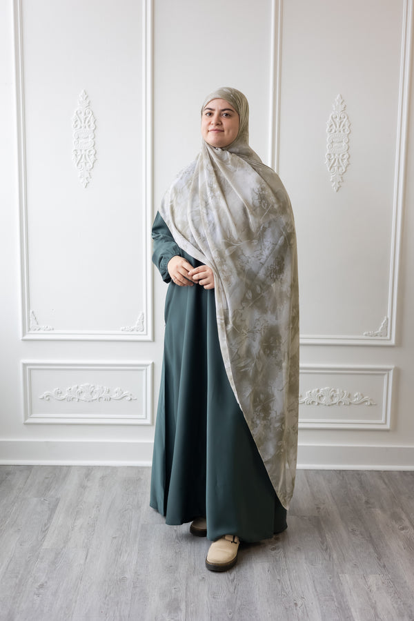 Butter Khadija Abaya - British Green (A84)