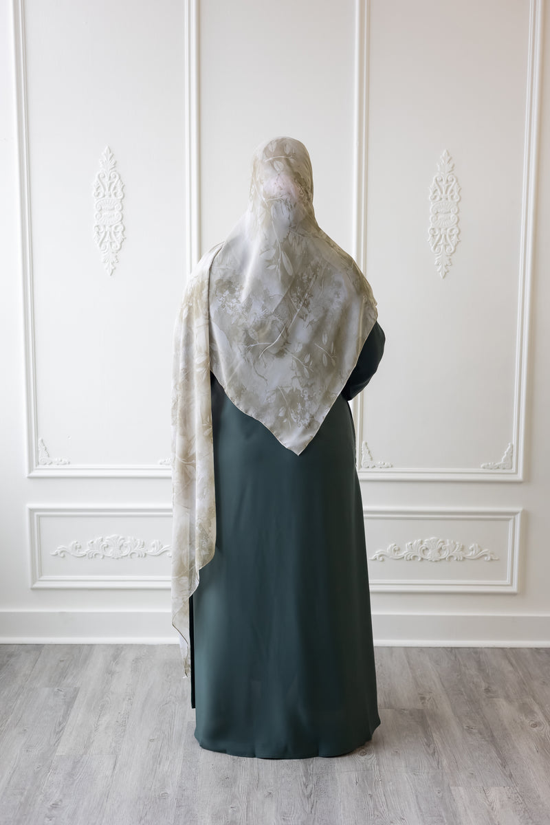 Butter Khadija Abaya - British Green (A84)