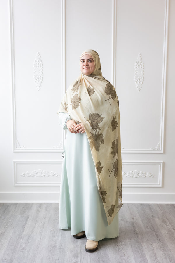 Butter Khadija Abaya - Mint (A85)