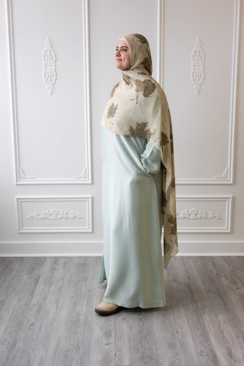 Butter Khadija Abaya - Mint (A82)