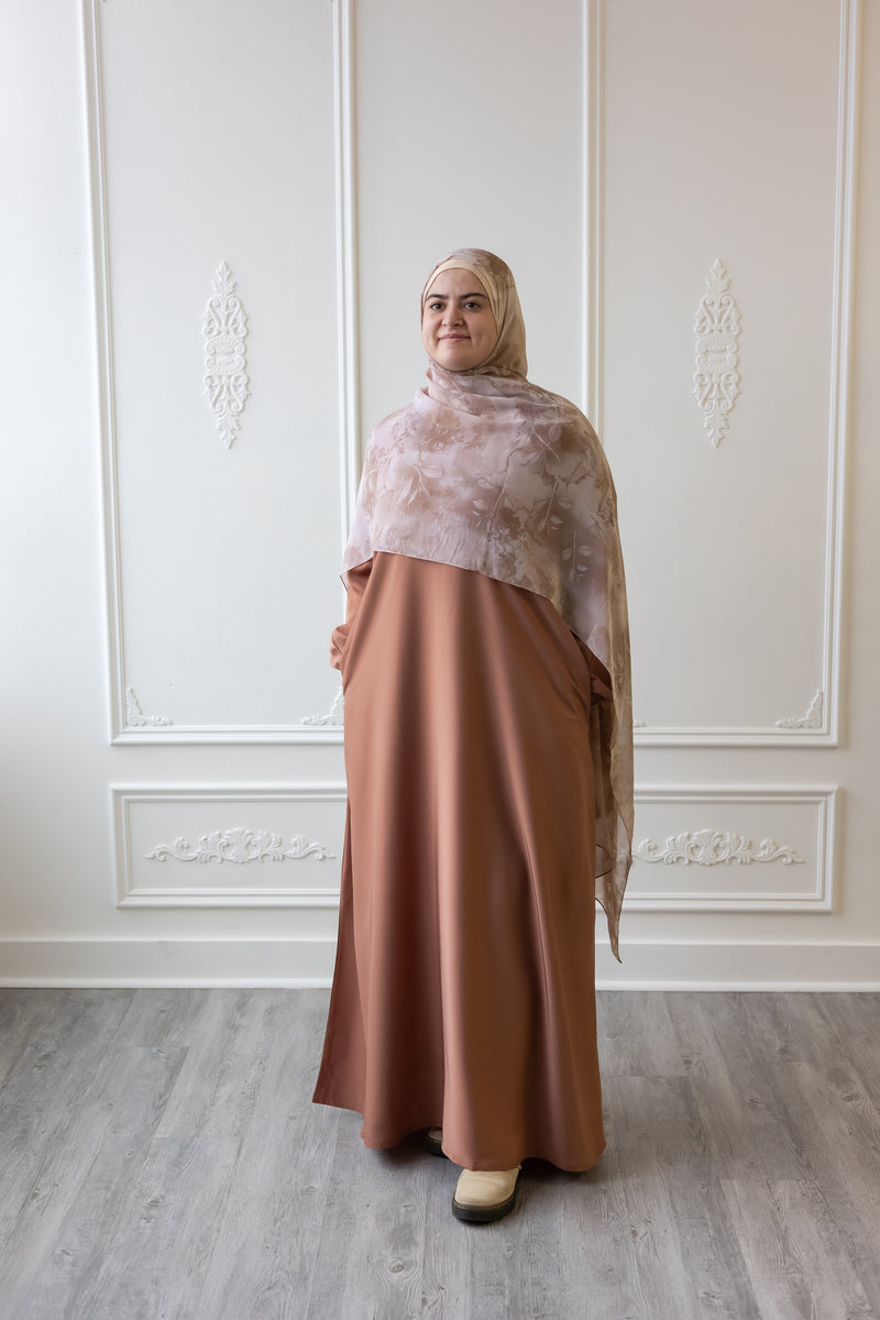 Butter Khadija Abaya - Cinnamon (A86)