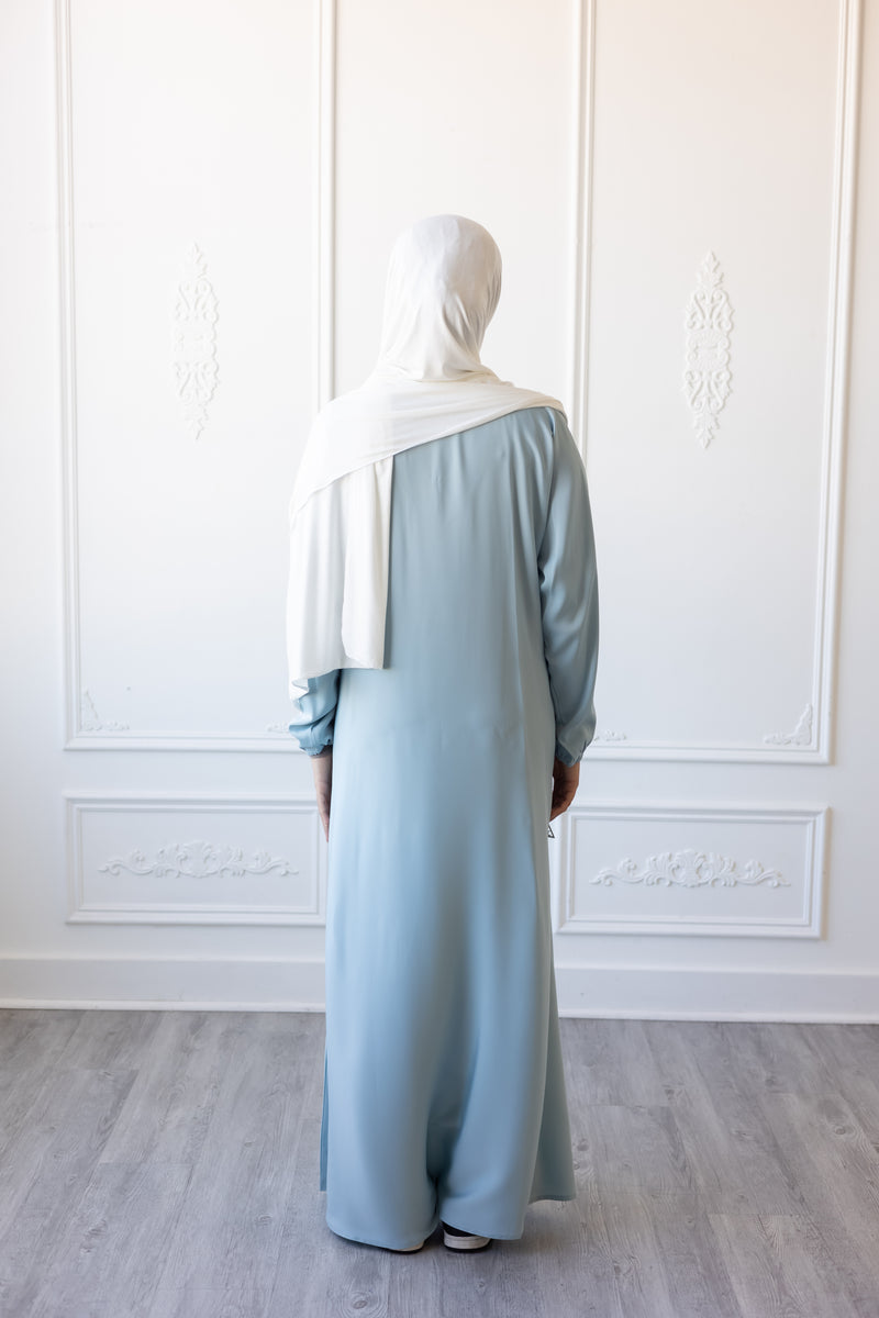 Butter Khadija Abaya - Ice Blue