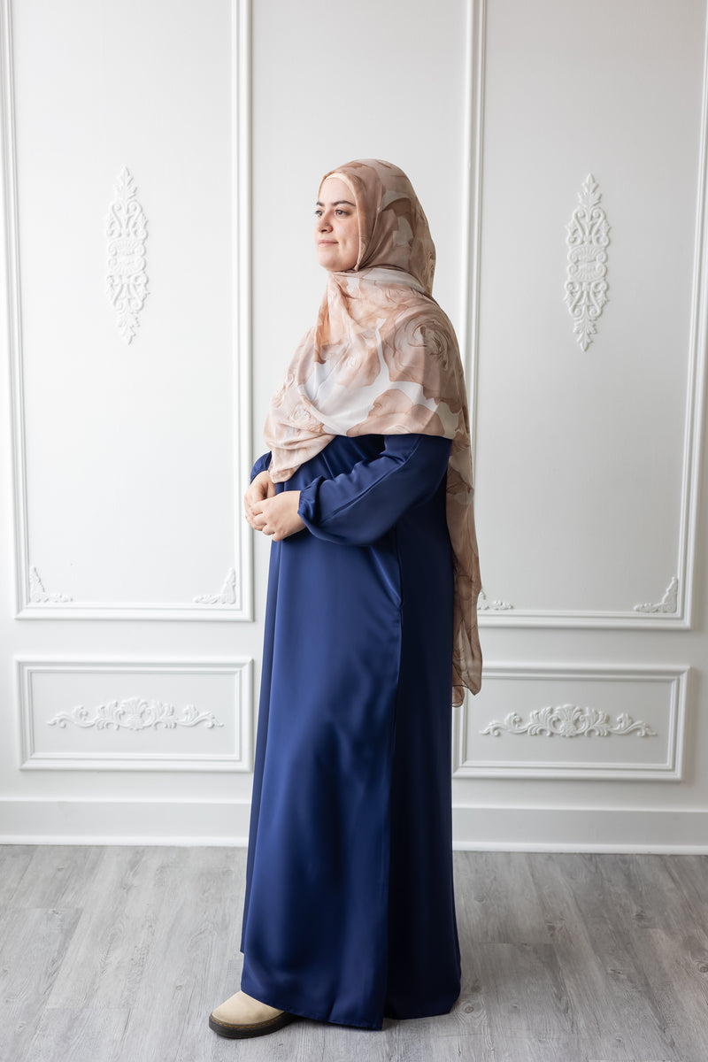 Butter Khadija Abaya - Navy Blue (A87)