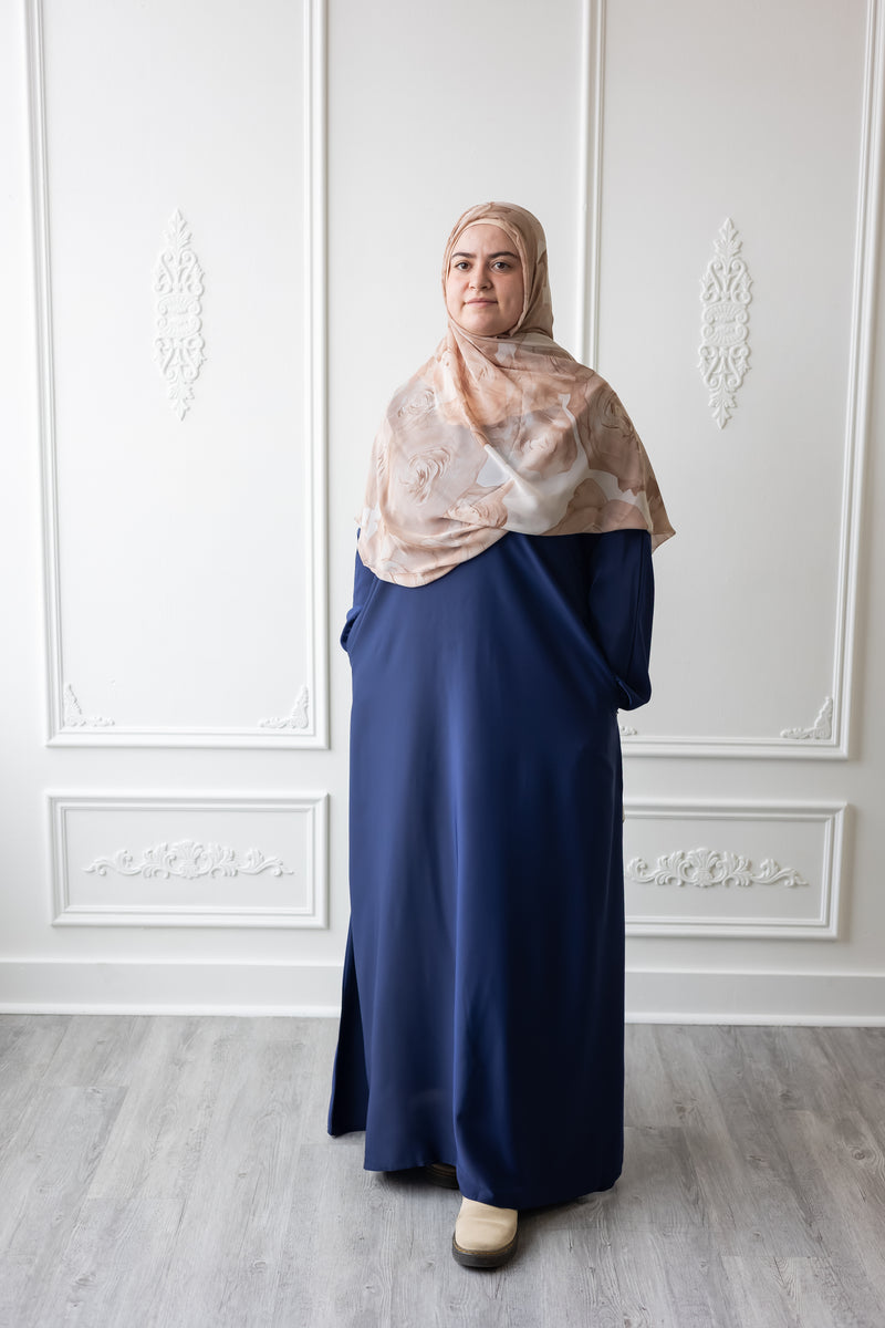 Butter Khadija Abaya - Navy Blue (A87)