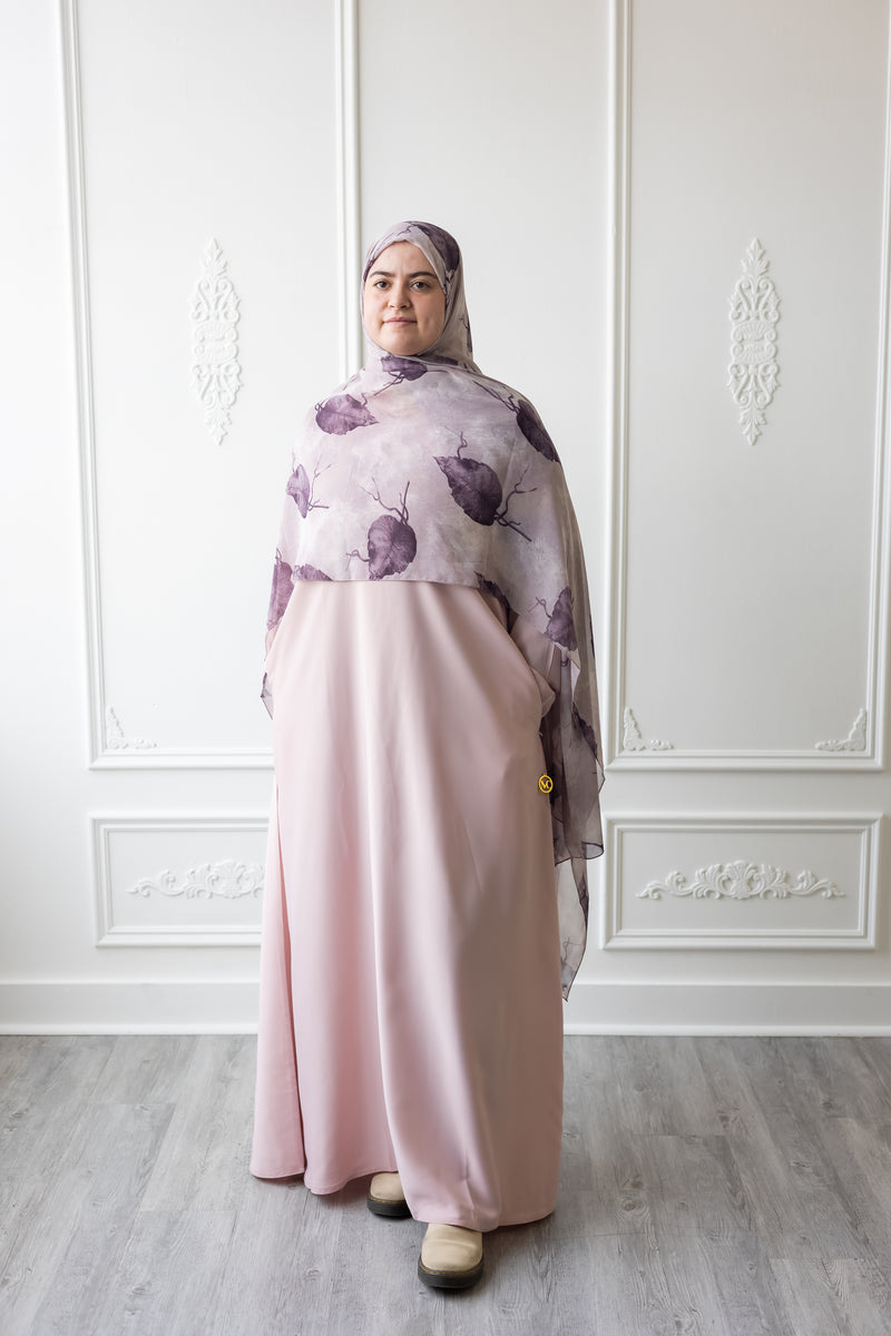 Butter Khadija Abaya - Coral Pink (A95)