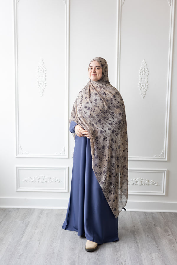 Butter Khadija Abaya - Aegean Blue (A91)