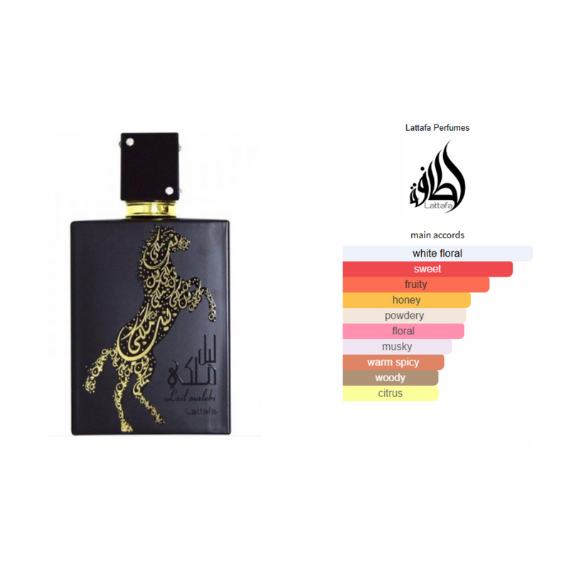 Lattafa Lail Maleki for Unisex Eau de Parfum Spray, 100ML