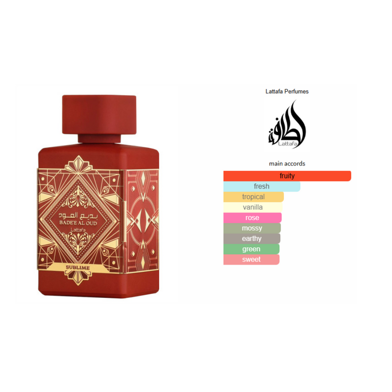 Lattafa Badee Al Oud Sublime for Unisex Eau de Parfum, 100ML