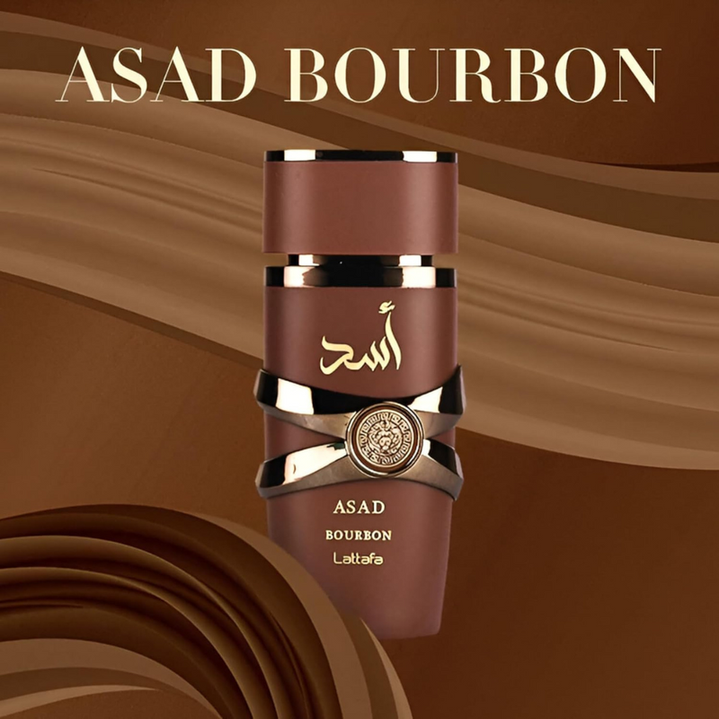 Lattafa Asad Bourbon for Unisex Eau de Parfum Spray, 100ML