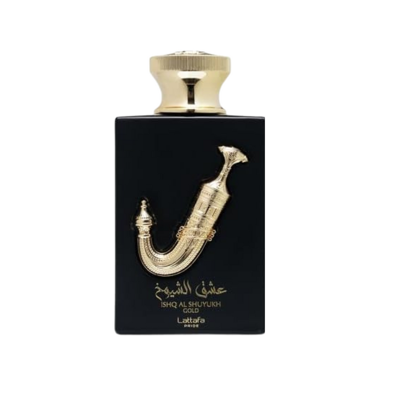 Lattafa Ishq Al Shuyukh Gold for Unisex Eau de Parfum Spray, 3.4 Ounce