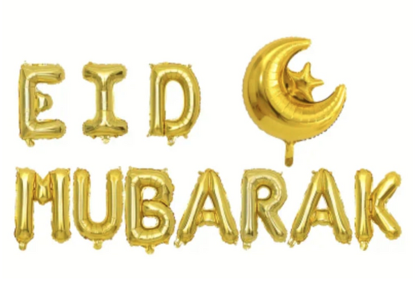 Foil Eid Mubarak Balloons