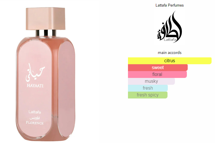 Lattafa Hayaati Florence for Unisex Eau de Parfum Spray 100ML