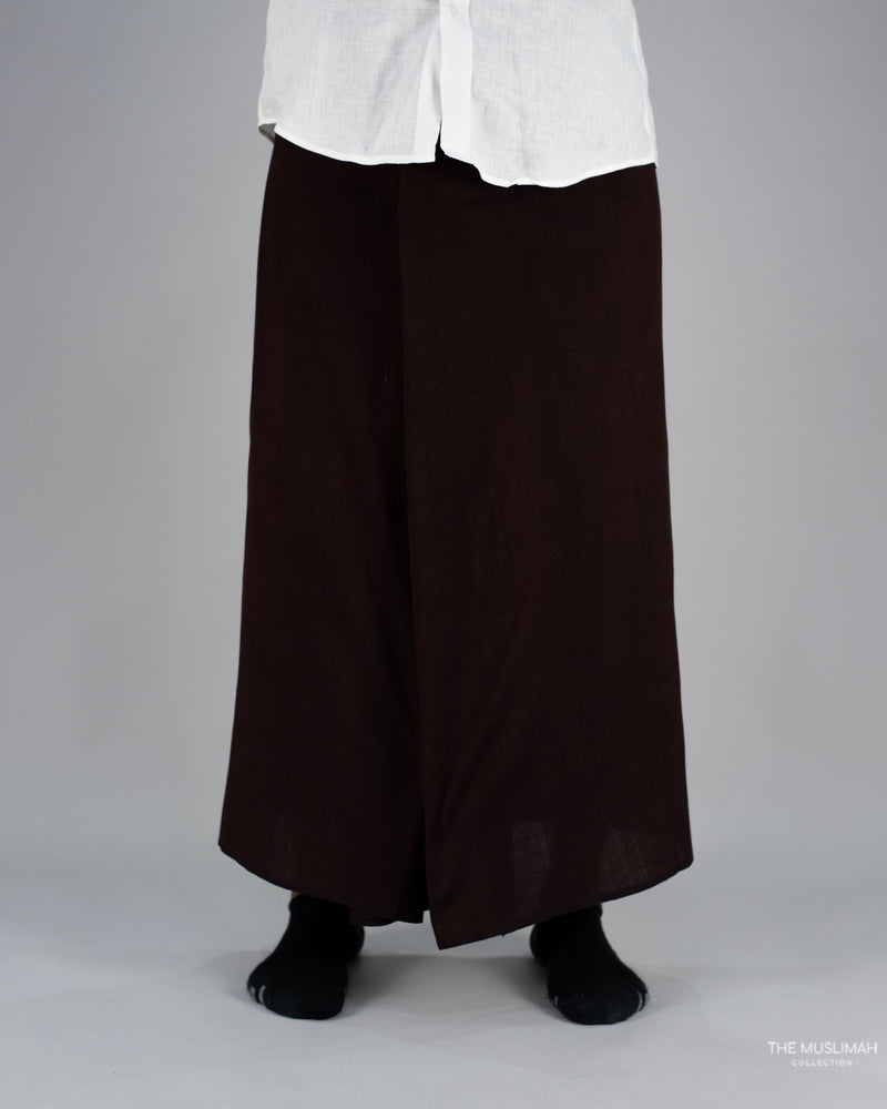 Dark Burgundy Cotton Izaar/Lungi/Sarong/Saram