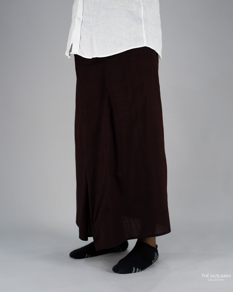 Dark Burgundy Cotton Izaar/Lungi/Sarong/Saram